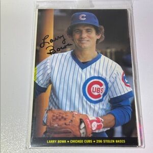 MLB Assorted Oversized Printed Auto Trading Cards-Ricky Henderson and more